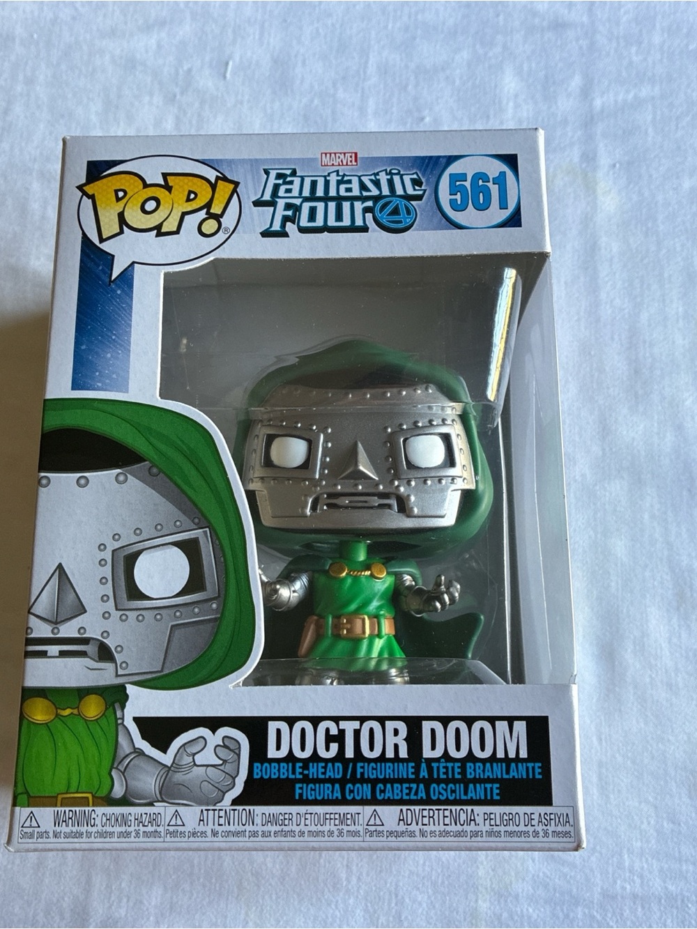 Funko Pop! Marvel Fantastic Four 561 Doctor Doom Silver and Green
